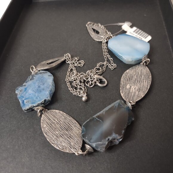 24 Inch Blue Stone Necklace - Picture 8 of 9